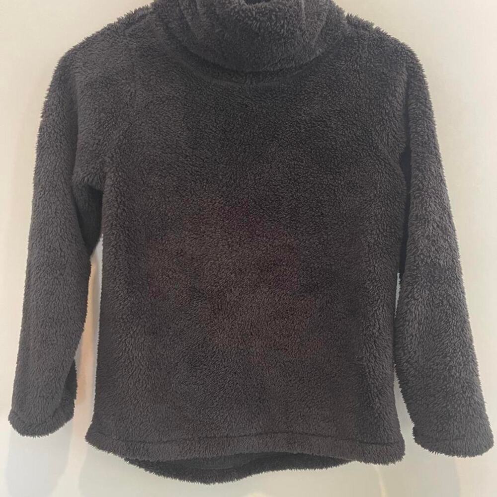 Zella Girl Cozy Sherpa Cowl Neck Pullover – Girls L 10/12